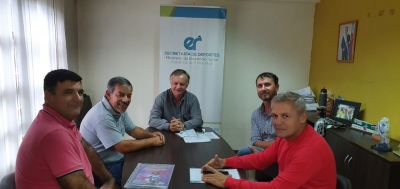 El secretario de Deportes de Entre Ríos recibió a dirigentes de la Asociación Argentina Veteranos Fútbol