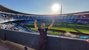 La previa de Viajeros del Sur de Esquel, en la cancha de Racing