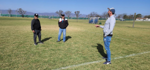 Dirigentes de la Asociaci&oacute;n Argentina Veteranos F&uacute;tbol recorrieron el Complejo Confraternidad