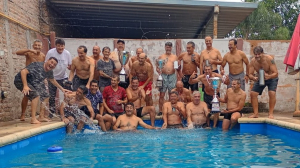 Pileta y alegr&iacute;a: Sportivo Guadalupe de Santa Fe festej&oacute; el tricampeonato Sudamericano