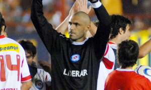 Marcelo Pontiroli en sus tiempos de arquero. 