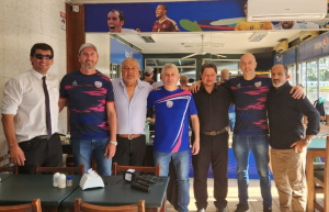 Dirigentes de la AAVF en Salto, Rep&uacute;blica Oriental del Uruguay. 