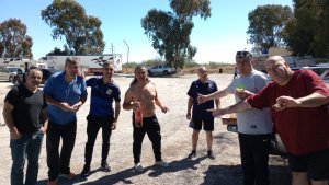 Talleres de Comodoro Rivadavia y una parada en San Antonio Oeste. 