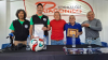 Alvarez, Weglin, Jones, Valle y Borquez en la presentaci&oacute;n de este jueves, 