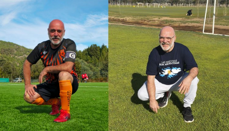 Osvaldo Suraci, en el sint&eacute;tico de San Mart&iacute;n de los Andes y en una de las canchas de c&eacute;sped natural del Predio El Norte, en R&iacute;o Segundo. Viviendo la previa del Nacional. 