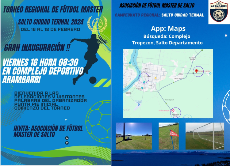 La Asociaci&oacute;n Argentina Veteranos F&uacute;tbol invitada a presenciar el Regional Amateur, en Salto, Uruguay