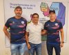 Weglin y L&oacute;pez junto a Abud. 