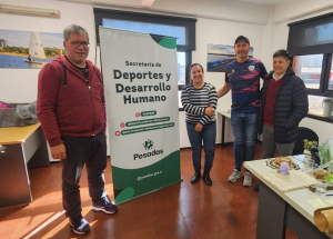 Almada, Flores, Weglin y Zuetta, en la audiencia de este lunes. 