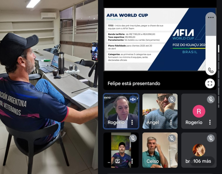 La Asociación Argentina Veteranos Fútbol participó del lanzamiento de un evento Mundial