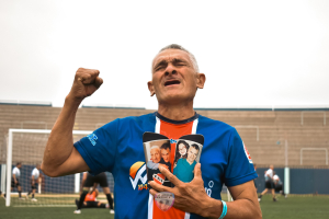 Miguel Arias, el homenaje a sus seres queridos en el Nacional de San Luis. 