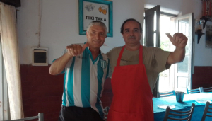 El Tano y Perico, Ramallo y Viedma unidos por el f&uacute;tbol de veteranos. 