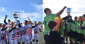 Amigos de Caleta Olivia +49 y Petroqu&iacute;mica de Comodoro Rivadavia +55, los campeones del Primer Regional Patag&oacute;nico