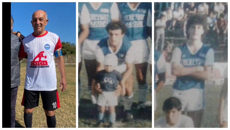 Geiser es el capit&aacute;n del equipo de Unidos de Resistencia. En la segunda foto, con la camiseta de Villa Alvear, donde fue compa&ntilde;ero en 1985 del DT de Paraguay Gustavo Alfaro (tercera imagen). 