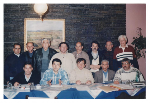 Primera comisi&oacute;n directiva de la AAVF. 